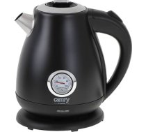 CR 1344 melns Metāla tējkanna ar termometru 1,7l