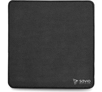 spēļu peles paliktnis 250x250x2mm, šūtas malas, melns, precision control s