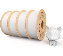 Creality Hyper PLA filaments 3D printeriem 1,75 mm, 4 kg, ātrgaitas PLA 30-600 mm/s, izmēru precizitāte +/- 0,02 mm, saderīgs ar lielāko daļu 3D printeru, balts