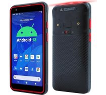 6 Zoll Rugged PDA Android 13 mit 4GB+64GB, CM60 1D/2D svītrkodu skeneris, 8000 mAh akumulators, 4G LTE, WLAN, GPS, NFC, IP68 Industrie MDE Gerät für Lager & Inventur