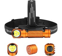 OLIGHT Perun 3 LED uzlādējams galvas lukturis, super spilgts 3000 lūmenu galvas lukturis ar 7 gaismas režīmiem, sensoru, sarkanu gaismu un galvas saiti, IP68 ūdensizturīgs mini galvas lukturis kempingam, makšķerēšanai, medībām, oranžs