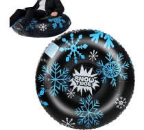Piepūšamais ragavas riepa, 110 cm, PVC tobogāna riepa, caurule, sniega caurule, ragavas ar rokturiem bērniem un pieaugušajiem, Ziemassvētki, aizsalušas upes, ezeri, slēpošana