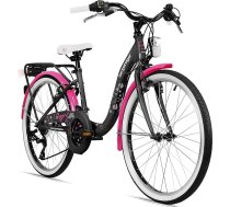 Bergsteiger Atlantis 20, 24 collu bērnu velosipēds, piemērots 6,7, 8, 9, 10, 11 gadu vecumam, StVZO, pārnesumi, meiteņu velosipēds ar dinamo apgaismojumu