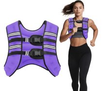 Svara veste 6 lb/8 lb/16 lb/20 lb/30 lb vīriešiem un sievietēm ar atstarojošām strīpām, regulējamas svara vestes treniņiem, spēka treniņiem, skriešanai