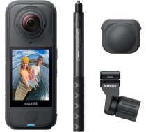 Insta360 X4 Air Ski Bundle – 165 g viegls, ūdensizturīgs 8K 360° kameras neredzams selfiju nūjiņa Mainiet objektīvus Ierakstiet un pēc tam izlīdziniet Integrēta vēja aizsardzība, stabilizācija, AI darbināma lietotne