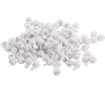 LED zibspuldze – 100 gab./partija apaļas LED bumbiņas lampas, balonu gaismas, laternas, Ziemassvētku kāzu ballītes dekorācijas (4 veidu gaismas pēc izvēles) (balta)