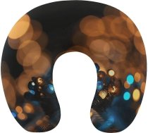 Ziemassvētku noskaņas ceļojuma spilvens kakla balsts Memory Foam U formas spilvens Mīksts Ērts ceļojuma kakla spilvens Miega spilvens Ceļojuma piederumi lidmašīnā, automašīnā, birojā