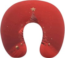 Šiks Ziemassvētku eglītes ceļojuma spilvens kakla atbalsts Atmiņas putu U formas spilvens Mīksts ērts ceļojuma kakla spilvens Miega spilvens Ceļojuma piederumi lidmašīnām, automašīnām, birojiem