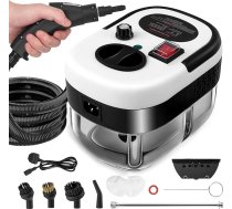 Rokas tvaika tīrītājs, tvaika tīrītājs ar 1500 ml tvertni, pārnēsājams augstspiediena tvaika tīrītājs ar 3 veidu sprauslām, 6 regulējamiem ātrumiem polsterēšanai, virtuvei, vannas istabai, automašīnai