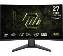 Monitors mag 274cf x24 27 collu/led/fhd/curve/240hz/ melns
