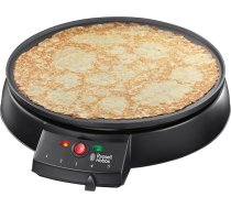 Russell Hobbs Fiesta 20920-56 Crepe Maker ar nesadalāmu plāksni, mīklas izkliedētāju un krepu lāpstiņu Diametrs 30 cm, 1000 Watt, melns