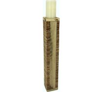 Sveču turētājs Pillar izgatavots no koka / korķa Adventa vainags Sveču turētājs Dekoratīvs Ziemassvētku rotājums Pillar Sveču laterna izgatavota no koka Lauku mājas stils Antique Brown Alpine Hut Shabby Adventa vainags
