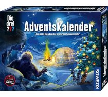 Die drei ???? Adventes kalendārs KOSMOS 632533, atrisiniet 24 aizraujošas mīklas par noslēpumaino sniega monstru, rotaļlietu un mīklu adventes kalendārs bērniem no 8 gadiem