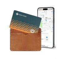 NOVOO Slim SmartCard Wallet Tracker, gaisa lokatora birka - 1,6 mm plāna, 6 gadu akumulators, IP68 ūdensizturīga, Apple Find My saderīga (tikai iOS), Bluetooth GPS priekšmetu meklētājs (VC-NFC2)