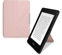 kwmobile Origami korpuss Amazon Kindle Paperwhite - Ultra Slim Fit Premium PU ādas vāciņš ar statīvu - (2017 un vecākiem) Rose Gold