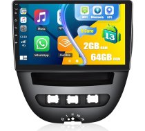 [NWE] 8-core Android 13 Autoradio für Citroen C1/Peugeot 107/Toyota Aygo 2004-2014 mit Navi Carplay Android Auto,2G+64G丨10 Zoll Doppel Din Auto Radio Touch Display mit DSP RDS Bluetooth Mirror Link