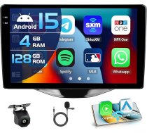 4+128G Auto radio Toyota Aygo Peugeot 108 Citroen C1 2015-2020 Android 15 ar 9 collu iekšējo ekrānu atbalsta Wireless Carplay un Android Car Mirror Link Radio FM/RDS GPS WiFi BT SWC