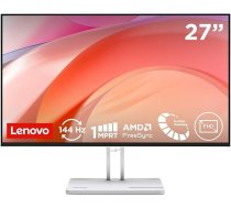 Lenovo L27-4C | 27 collu Full HD WLED monitors | 1920 x 1080 | 16:9 | 144 Hz | 1 ms reakcijas laiks | HDMI | VGA | Audio 3,5 mm | 4-sānu panelis | TÜV Eye Protection | AMD FreeSync | Pelēks | 3,9 kg