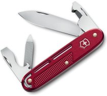 Victorinox Synergy Alox kabatas nazis, multifunkcionāls, 9 funkcijas, ietver asmeni, iepakojuma atvērēju, skrūvgriezi, Šveices ražojums, nerūsējošais tērauds, sarkans