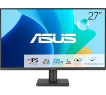 ASUS EyeCare VA279HG - 27 collu Full HD monitors - bezrāmju, bez mirgošanas, zilās gaismas filtrs, adaptīvā sinhronizācija - 120 Hz, 1 ms MPRT, 16:9 IPS panelis, 1920 x 1080 - Vesa 100 x 100, HDMI, D-Sub