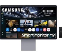 SAMSUNG M90F 32 collu 4K Smart AI monitors, QD-OLED, 3840 x 2160, 165 Hz, 0,03 ms(G/G), kamera, skaļrunis, spēļu centrs, 4K Upscaling, balss vadība, Smart TV Apps & AI funkcijas, HDR10+, USB-C, LS32FM900SUXEN