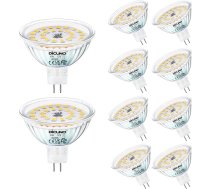 DiCUNO GU5.3 LED neitrāli balta 6 W, MR16 LED spuldze, aizstāj 60-70 W halogēno spuldzi, 4000 K, 580 lm, 12 V līdzstrāvas atstarotāja spuldze, 120° gaismas leņķis, paredzēta padziļinātajiem gaismekļiem, bez apgaismojuma, bez mirgošanas, 10 g