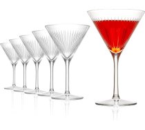 Stölzle Lausitz NYB SOHO kokteiļu glāžu komplekts, 6 gab., 250 ml – elegantas kokteiļu glāzes, ideāli piemērotas martini vai kosmopolitan – augstas kvalitātes kristāla glāzes ar sašaurinātu formu – piemērotas mazgāšanai trauku mazgā