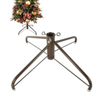 EZYDECOR 50 cm brūns metāla Ziemassvētku eglītes statīvs mākslīgajām eglēm, mājas dekorēšanai (brūns) 50 cm