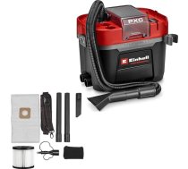 Einhell Professional bezvadu putekļu un šķidrumu putekļsūcējs TP-VC 18/10 Li BL L-Solo Power X-Change (18 V, bezsuku, 10 l tvertne, 2 sūkšanas režīmi, komplektā ietilpst salokāmais filtrs un sūkšanas uzgaļi, bez akumulatora)