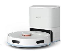 Philips Homerun Series 2000: 2-in-1 putekļu sūcējs un grīdas tīrītājs, 130 minūšu darbības laiks, lāzera navigācija, paklāju režīms, uzlādes stacija, vadāms ar lietotni, Arctic White (XU2100/20)