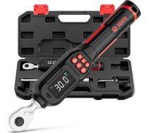 VANPO digitālā griezes momenta atslēga 1/4 collas (1,5-30 Nm) velosipēdiem un motocikliem, ±2% precizitāte, elektroniskā griezes momenta atslēga ar LCD displeju, akustisko atgriezenisko saiti un atgriezenisko pārslēdzamo ierīci