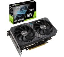 ASUS GeForce Dual RTX 3060 12 GB V2 OC Edition spēļu grafiskā karte (GDDR6 atmiņa, PCIe 4.0, 1 x HDMI 2.1, 3 x DisplayPort 1.4a, DUAL-RTX3060-O12G-V2)