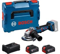 Bosch PRO 18V sistēmas 18V akumulatora leņķa slīpmašīna GWS18V-11PS (ieskaitot GBA 18V 5.0Ah, GAL 12V/18V-80, komplekts L-veida kastē)