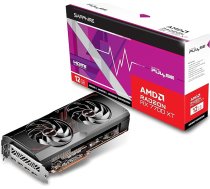 Sapphire 11335-04-20G Pulse AMD Radeon RX 7700 XT spēļu grafiskā karte ar 12 GB GDDR6, AMD RDNA 3