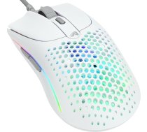 GLORIOUS Gaming Model O 2 Wired Gaming Mouse - īpaši viegla 59g FPS, 26 000 DPI, kustību sinhronizācija, 80M klikšķu slēdži, 6 programmējamas pogas, ambidektrusa, RGB, PTFE kājas - balta