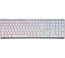 CHERRY MX 3.0S bezvadu mehāniskā spēļu klaviatūra ar RGB apgaismojumu, vācu izkārtojums (QWERTZ), Bluetooth, bezvadu vai vadu savienojums, MX RED slēdži, balta krāsā