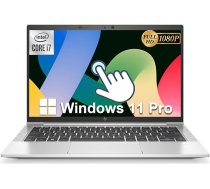 HP Elitebook 830 G8 skārienjūtīgais biznesa klēpjdators, 13,3 collu FHD (1920 x 1080), Intel Core i7-1185G7, 16 GB RAM, 256 GB SSD, ASV QWERTY tastatūra, Windows 11 Pro (atjaunots)
