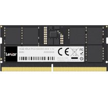 Lexar SODIMM 16GB DDR5 RAM 5600MHz, 262-pin DDR5 SODIMM operatīvā atmiņa portatīvajiem datoriem, augstas veiktspējas SO-DIMM atmiņa portatīvajiem datoriem/Intel NUC Mini PC, 1.1V, CL46-45-45-90 (LD5S16G56C46ST-BGS)