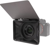 FOTGA Mini matēšanas kaste Viegla fiksācijas kaste ar oglekļa šķiedras augšējo karogu un 15 mm stieņa skavu bezspoguļa DSLR kamerām, kas saderīga ar 4x4 4x5,65 67 mm/72 mm/77 mm/82 mm filtriem (standarta)
