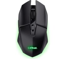 Trust Gaming GXT 110 Felox Wiederaufladbare Kabellose Gaming-Maus, 80 Stunden Akkulaufzeit, 800-4800 DPI, LED-Beleuchtung, 6 Tasten, Wireless Mouse für PC, Laptop, Computer, Windows - Schwarz