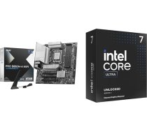 MSI PRO B860M-A WiFi pamatplate + Intel® Core™ Ultra 7 265KF procesors ar 20 kodoliem