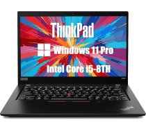 Lenovo Thinkpad X390 biznesa klēpjdators, 13,3 collu FHD (1920 x 1080), Intel Core i5-8265U, 8 GB DDR4 RAM, 256 GB SSD, japāņu QWERTY tastatūra, Windows 11 Pro (atjaunots)