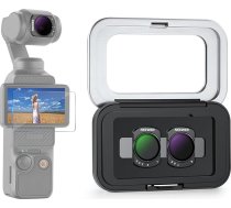 NEEWER mainīga ND filtra komplekts, saderīgs ar DJI Osmo Pocket 3/Creator Combo, magnētiskais daudzslāņu ND2-32 un ND64-512 neitrāla blīvuma filtrs, ND2-32 un ND64-512 neitrāla blīvuma filtrs, Action Cam objektīva filtrs ar ekrāna aizsargu, apv