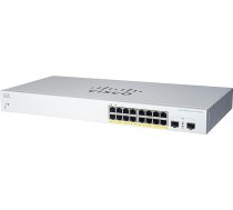 Cisco Systems Business CBS220-16T-2G Smart Switch 16 GE porti 2x1G SFP 3 gadu ierobežota aparatūras garantija (CBS220-16T-2G-EU)