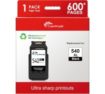 540XL tintes kasetne priekЕЎ Canon PG-540XL oriДЈinДЃlДЃ melnДЃs krДЃsas tintes kasetne ar lielu ietilpД«bu 600 lappuses priekЕЎ Pixma MG3650s MG3650 MG3650 MG3600 MG3550 MG4250 MX475 TS5151 (1 x melna)