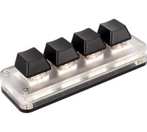 Mehāniskā tastatūra, spēļu tastatūra ar pogu, ergonomiska Plug and Play DIY programmējama spēļu tastatūra, atbalsta Windows, Vista, Linux, OS X sistēmu galddatoriem (4