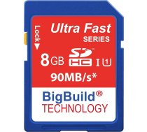 8GB īpaši ātra 90MB/s atmiņas karte Canon Digital IXUS 185 kameras 10. klases SD SDHC atmiņas kartei