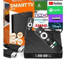 RTO Smart tv kaste 4k wifi bt android 13 pielikums 2/16 hdr visas programmas - er1008