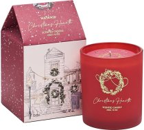 M&SENSE Aromatizētas sveces Ziemassvētku kamīns, 230 g, dabīgā sojas vaska aromātiskās sveces stiklā, sveces dāvana Ziemassvētkiem, dzimšanas dienai, mājas apsildīšanai
