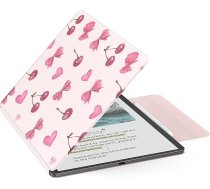 MoKo magnētiskais apvalks jaunajam 11 collu Kindle Scribe 2025 (3. paaudzes) un Kindle Scribe Colorsoft 2025 (1. paaudzes) - plāns Folio Premium PU ādas vāciņš ar pildspalvas aizdari un automātisku miega modināšanu, Cherry Bow
